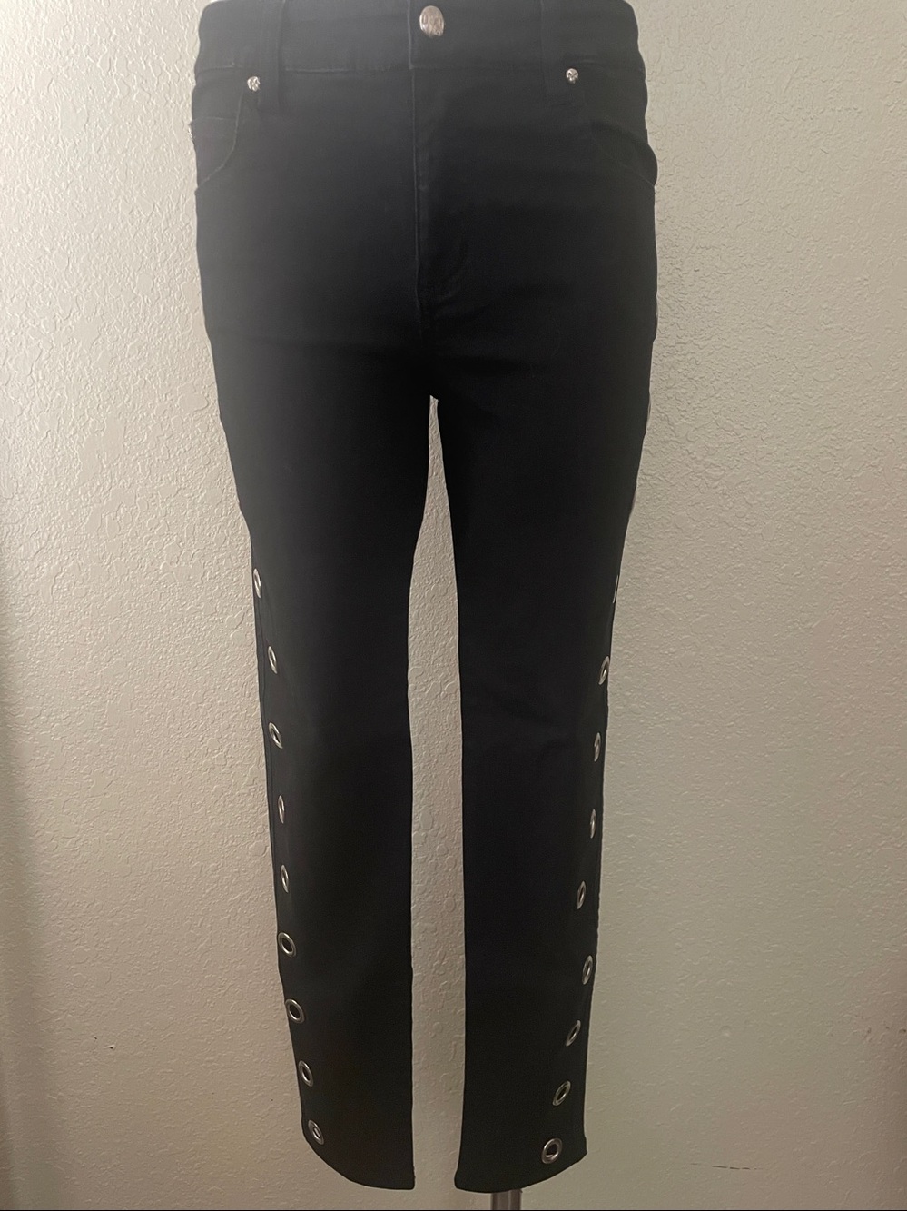 Tripp NYC black grommet jeans